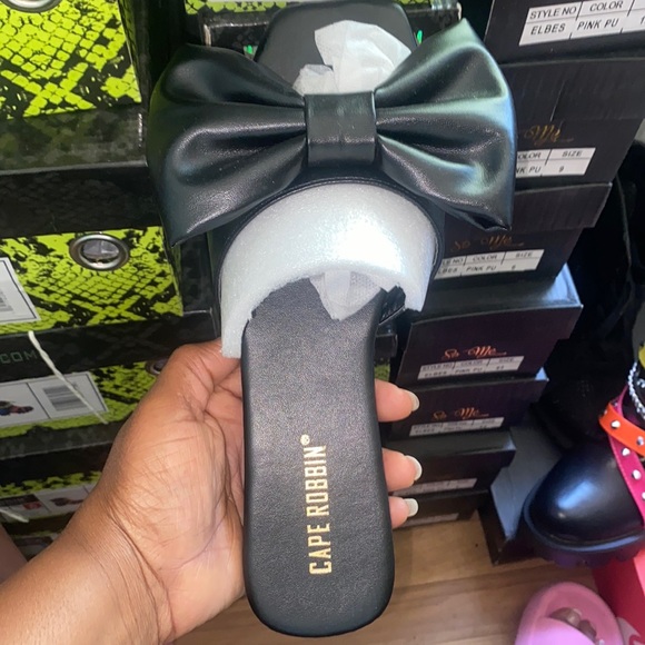 Cape Robbin Shoes - Flip Flop Bow Slides